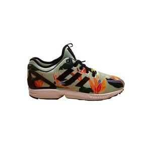 Adidas Men’s Tropical Green Floral ZX Flux NPS Torsion Sneakers Size 10